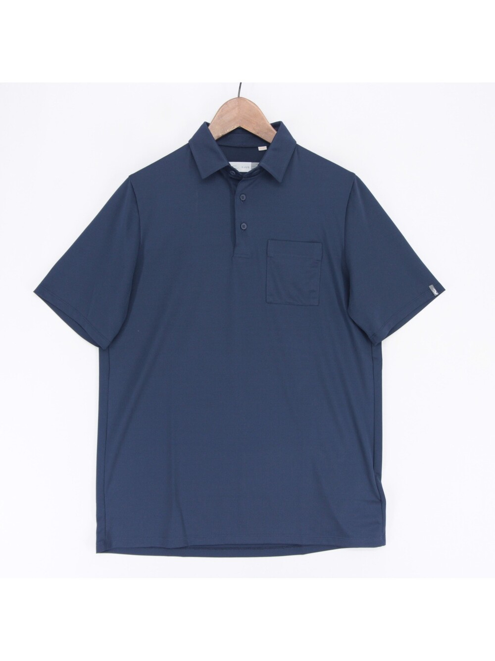 KJUS Lee Polo Shirt Mens S Navy Blue Short Sleeve Pocket Golf Performance